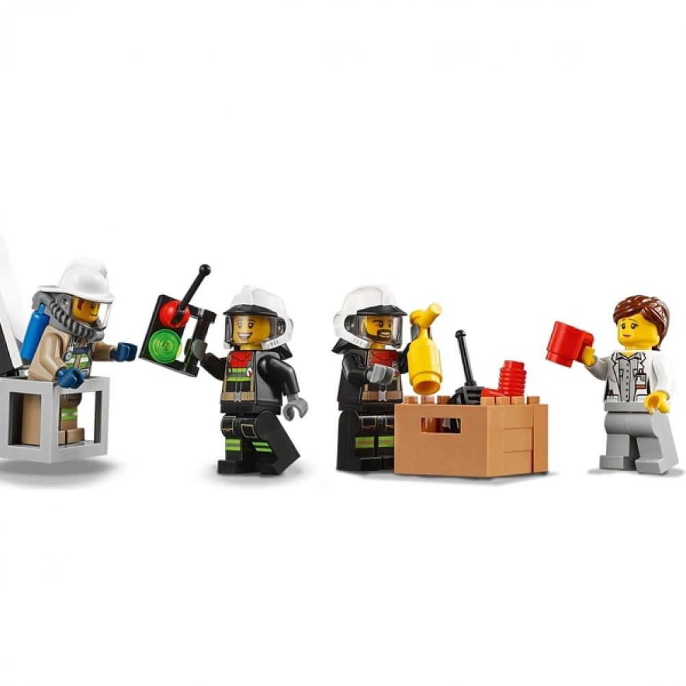 Pull Allarme Antincendio - Scala Minifigure Stampata Personalizzata Emergenza - Brick City
